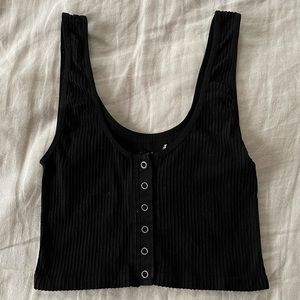 Free People button crop